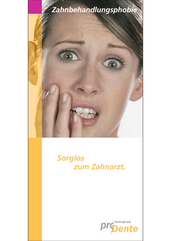 Broschüre Zahnarztangst, Angstpatienten